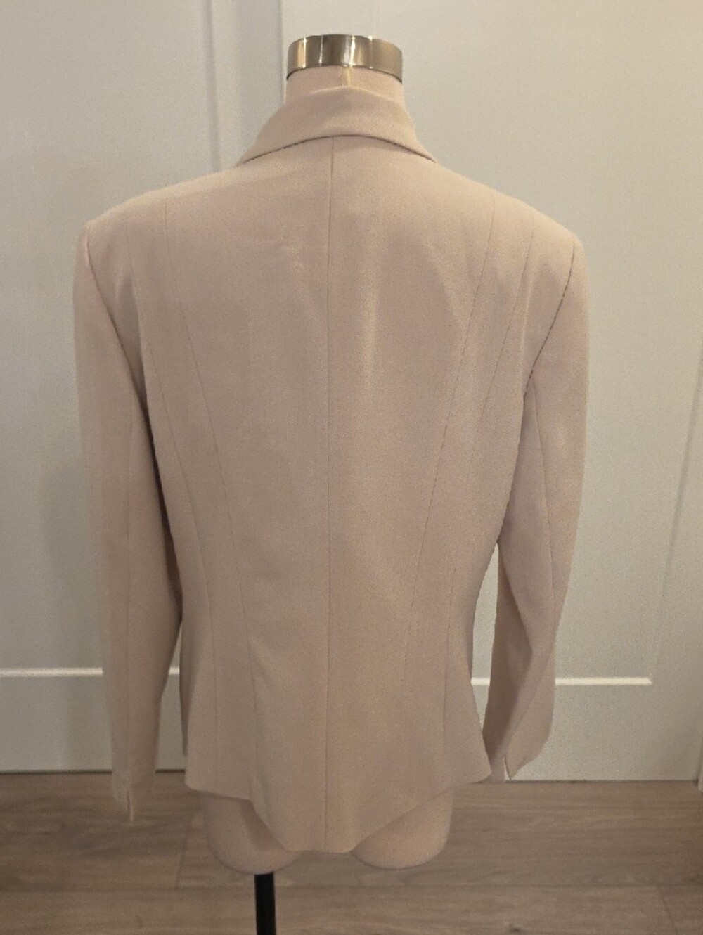Kasper women’s Light Beige Single-Button Tailored Blazer size 16 new with tags - Picture 5 of 9